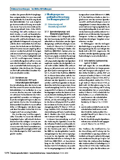 Vorschauseite 4: Stellungnahme zur Gewinnung und Nutzung von Rekonvaleszentenplasma (RKP) als Therapieoption bei Ausbrüchen schwerer Infektionen