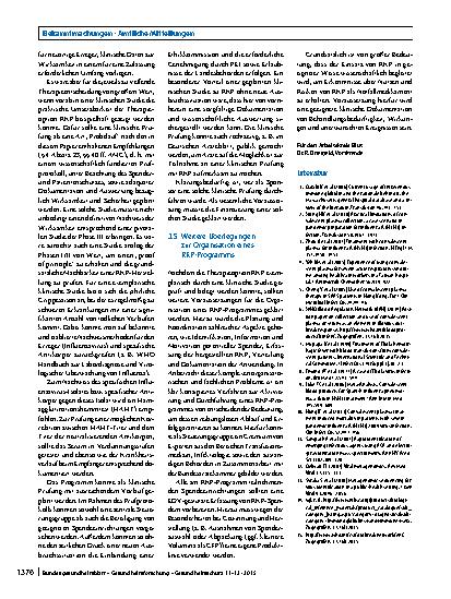 Vorschauseite 6: Stellungnahme zur Gewinnung und Nutzung von Rekonvaleszentenplasma (RKP) als Therapieoption bei Ausbrüchen schwerer Infektionen