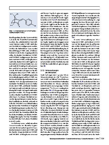 Vorschauseite 4: Stoffmonographie für 3-(4-Methylbenzyliden)-kampfer (4-MBC) – HBM-Werte für die Summe der Metaboliten 3-(4-Carboxybenzyliden)-kampfer (3-4CBC) und 3-(4-Carboxybenzyliden)-6-Hydrox…