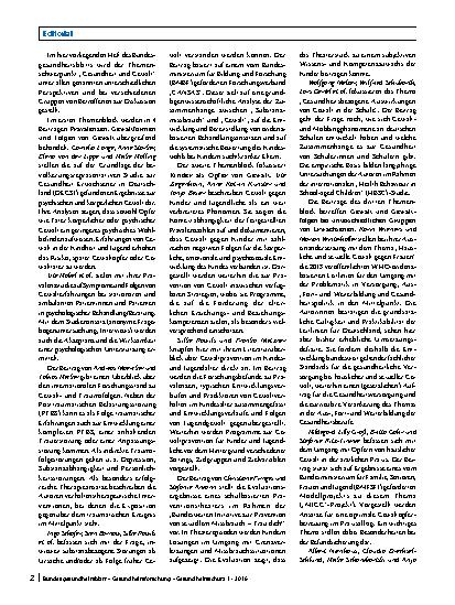 Vorschauseite 2: Gewalt und Gesundheit