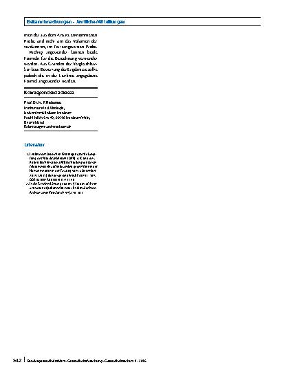 Vorschauseite 3: 2. Mitteilung des DVV/GfV-Fachausschusses Virusdesinfektion zur DVV/RKI-Leitlinie in der Fassung vom 01.12.2014