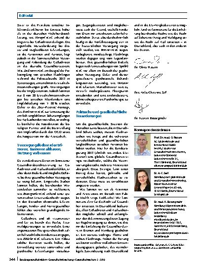 Vorschauseite 2: Gesundheitliche Versorgung von Geflüchteten: Herausforderungen und Lösungsansätze