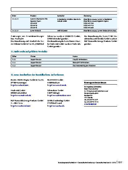 Vorschauseite 4: Nachtrag zur Liste der vom Robert Koch-Institut geprüften und anerkannten Desinfektionsmittel und -verfahren (16. Ausgabe)