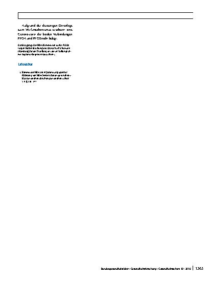 Vorschauseite 2: HBM-I-Werte für Perfluoroctansäure (PFOA) und Perfluoroctansulfonsäure (PFOS) in Blutplasma