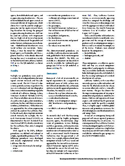 Vorschauseite 4: Disinfection of aircraft