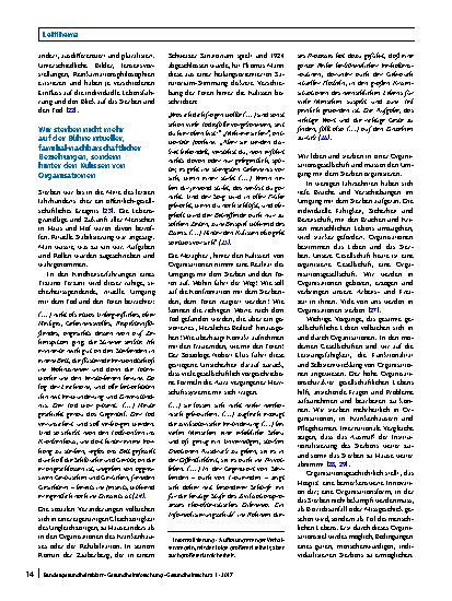 Vorschauseite 4: Sterben und Tod im gesellschaftlichen Wandel