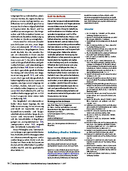 Vorschauseite 6: Sterben und Tod im gesellschaftlichen Wandel
