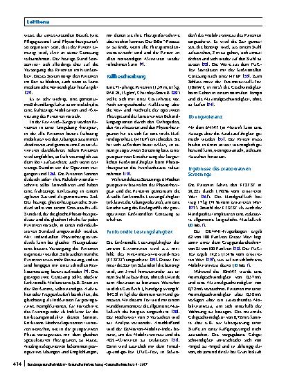 Vorschauseite 5: Verbesserung des präund postoperativen Behandlungskonzepts