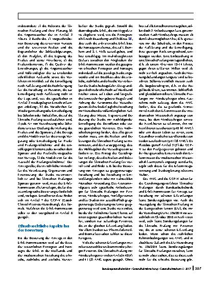 Vorschauseite 2: Ethische Aspekte der klinischen Prüfung bei seltenen Erkrankungen