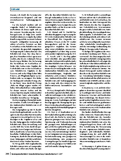 Vorschauseite 2: Neue Herausforderungen für die Medizinische Rehabilitation