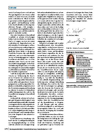 Vorschauseite 2: Seltene Erkrankungen