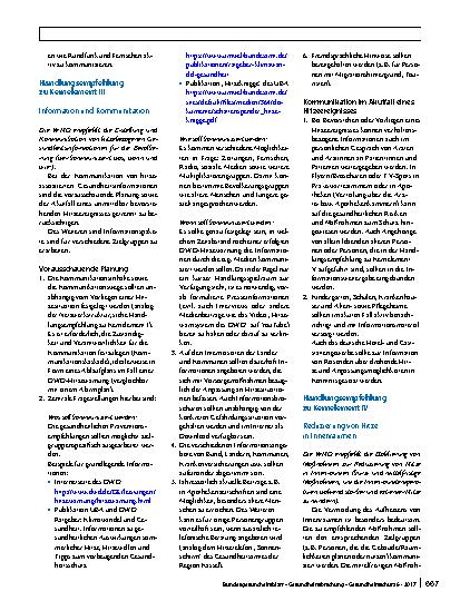Vorschauseite 6: Handlungsempfehlungen für die Erstellung von Hitzeaktionsplänen zum Schutz der menschlichen Gesundheit