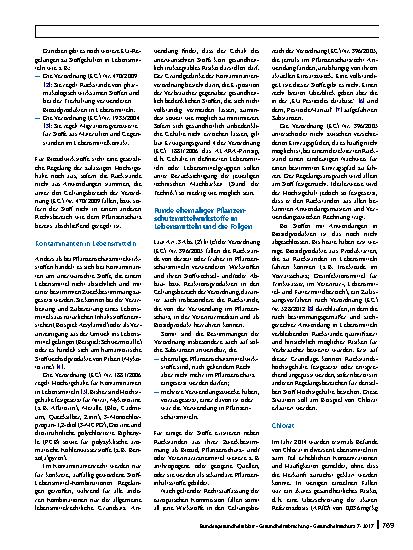 Vorschauseite 2: Wie wird ein Pflanzenschutzmittelrückstand zur Kontaminante?