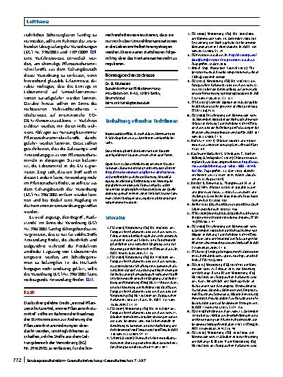 Vorschauseite 5: Wie wird ein Pflanzenschutzmittelrückstand zur Kontaminante?