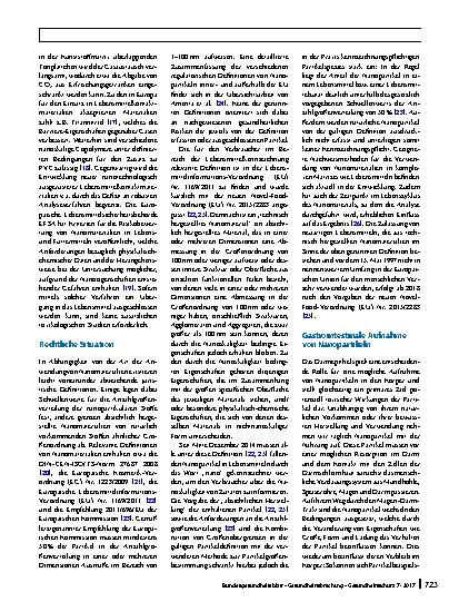Vorschauseite 2: Nanomaterialien in Lebensmitteln – toxikologische Eigenschaften und Risikobewertung