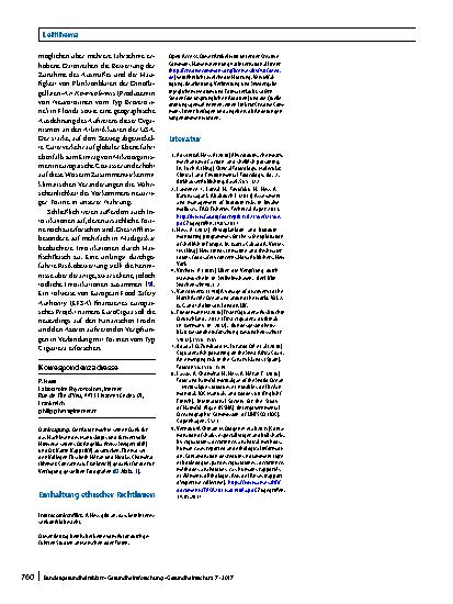 Vorschauseite 4: Intoxikation durch marine Biotoxine