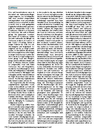 Vorschauseite 2: Metalle und ihre Verbindungen als Kontaminanten in Lebensmitteln
