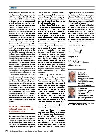 Vorschauseite 2: Umwelteinflüsse medizinisch bewerten