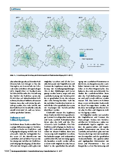 Vorschauseite 5: Eine räumlich differenzierte Analyse von Verkehrsunfällen mit Radfahrerund Fußgängerbeteiligung in Berlin