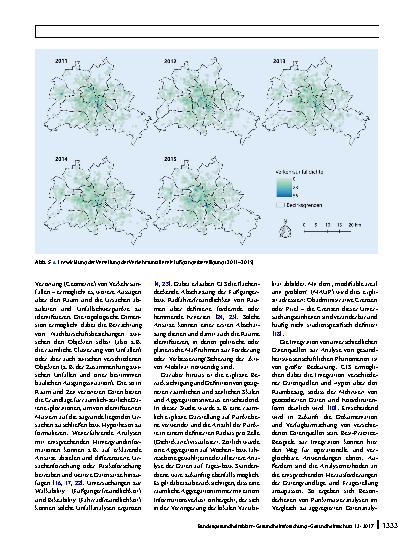 Vorschauseite 6: Eine räumlich differenzierte Analyse von Verkehrsunfällen mit Radfahrerund Fußgängerbeteiligung in Berlin