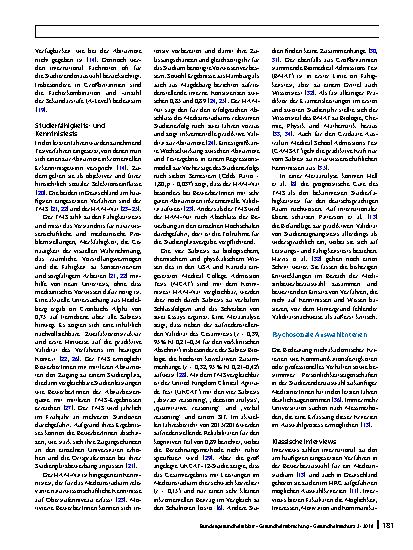 Vorschauseite 4: Medizinstudierendenauswahl in Deutschland