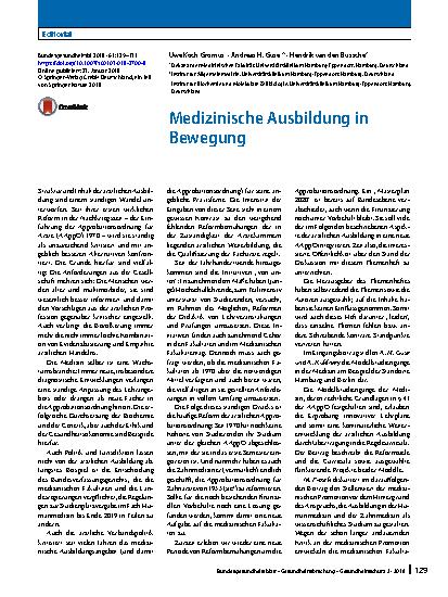 Vorschauseite 1: Medizinische Ausbildung in Bewegung