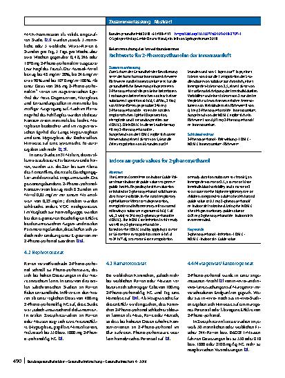 Vorschauseite 3: Richtwerte für 2-Phenoxyethanol in der Innenraumluft
