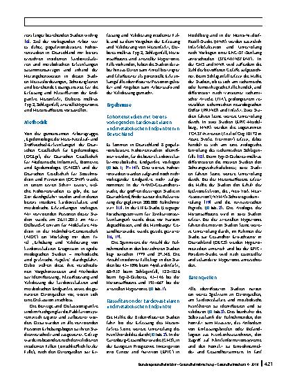 Vorschauseite 2: Erfassung inzidenter kardiovaskulärer und metabolischer Erkrankungen in epidemiologischen Kohortenstudien in Deutschland