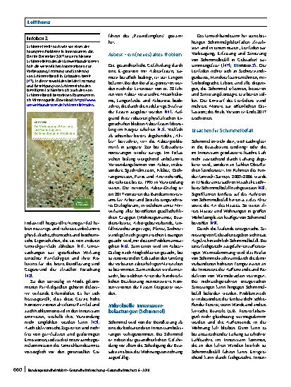 Vorschauseite 5: Schadstoffe im Innenraum – aktuelle Handlungsfelder
