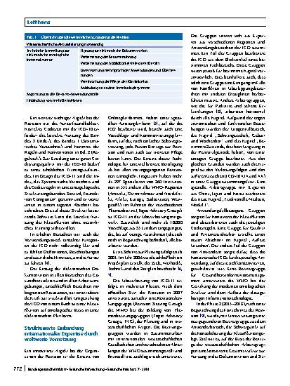 Vorschauseite 2: ICD-11 – Anpassung der ICD an das 21. Jahrhundert