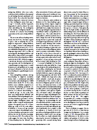 Vorschauseite 2: Psychological effects of breastfeeding on children and mothers
