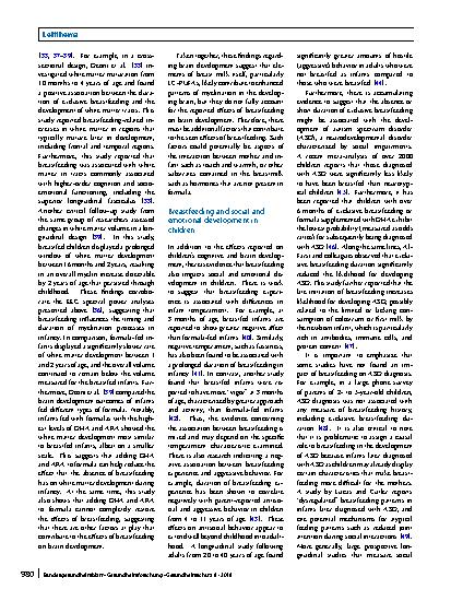Vorschauseite 4: Psychological effects of breastfeeding on children and mothers