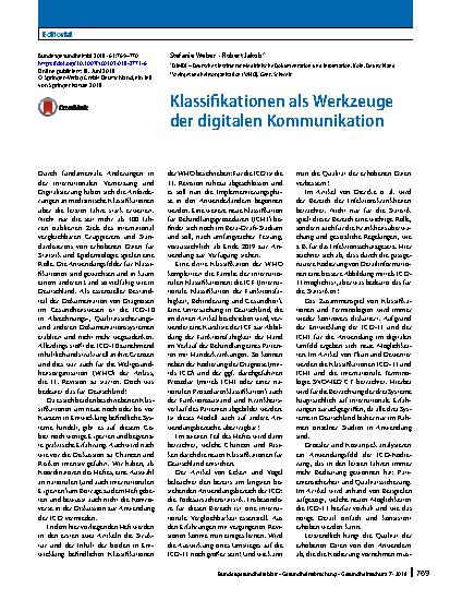Vorschauseite 1: Klassifikationen als Werkzeuge der digitalen Kommunikation