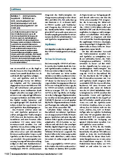 Vorschauseite 4: Elektronisch unterstützte Kooperation ambulant tätiger Ärzte und Apotheker zur Verbesserung der Arzneimitteltherapiesicherheit