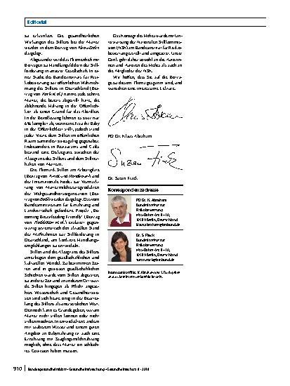 Vorschauseite 2: Stillen in Deutschland – was wissen wir?