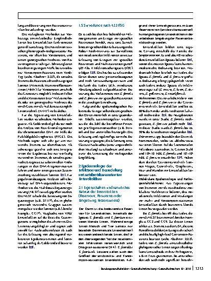 Vorschauseite 4: Hygienemaßnahmen zur Prävention der Infektion durch Enterokokken mit speziellen Antibiotikaresistenzen