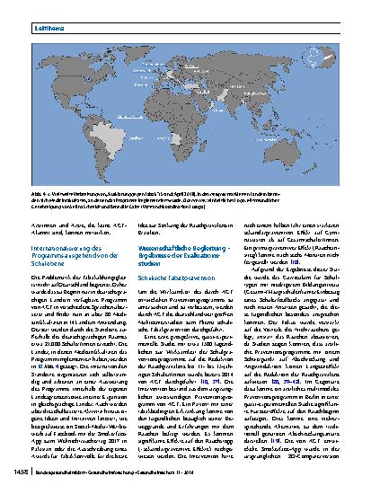 Vorschauseite 6: Das weltweite Medizinernetzwerk Aufklärung gegen Tabak – Ehrenamtliche Prävention made in Germany