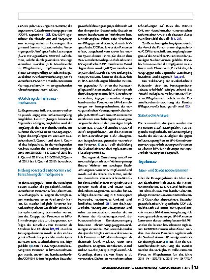 Vorschauseite 2: Influenzaimpfquoten von Patienten mit vertragsärztlicher Versorgung in beschützenden Einrichtungen, Pflegeund Altenheimen