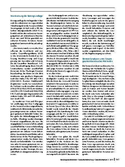 Vorschauseite 2: Analyse von Versorgernetzwerken und räumlichen Versorgungsunterschieden bei Patienten mit Depressionen in Deutschland
