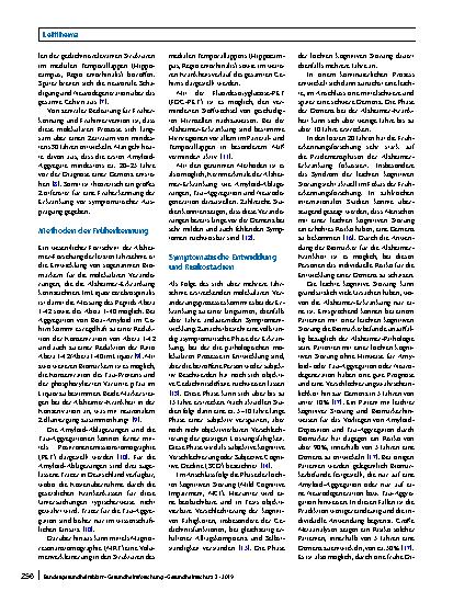 Vorschauseite 2: Früherkennung der Alzheimer-Krankheit und Ansätze der Prävention