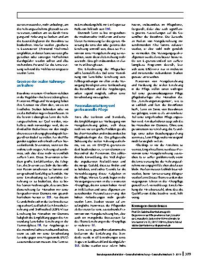 Vorschauseite 6: Prävention von Mangelernährung in der stationären Pflege am Beispiel des DNQP-Expertenstandards „Ernährungsmanagement“