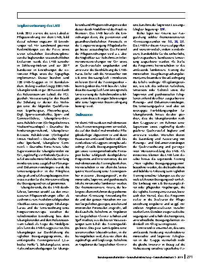 Vorschauseite 5: Das „Lübecker Modell Bewegungswelten“ – Multidimensionale Prävention in stationären Pflegeeinrichtungen durch ein bewegungsförderndes Programm