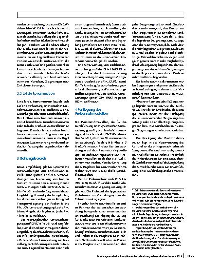 Vorschauseite 2: Systemische Untersuchungen von Trinkwasser-Installationen auf Legionellen nach Trinkwasserverordnung – Probennahme, Untersuchungsgang und Angabe des Ergebnisses