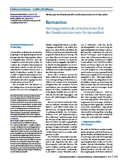 Vorschauseite 1: Bornavirus