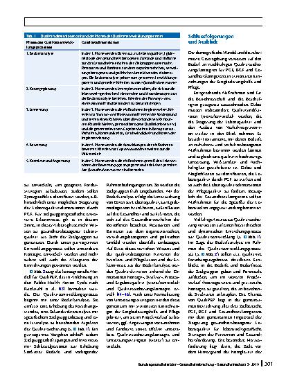 Vorschauseite 6: Qualitätsorientierte Prävention und Gesundheitsförderung in Einrichtungen der Pflege: Das Projekt QualiPEP