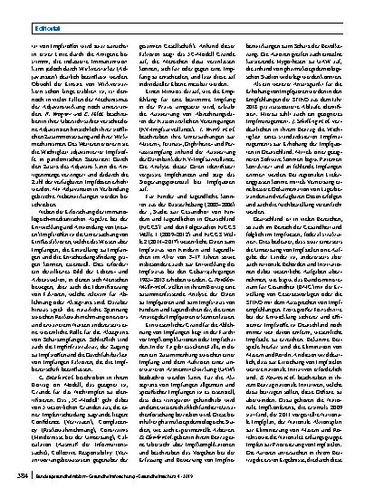 Vorschauseite 2: Impfen neu denken: Ansatzpunkte und Perspektiven einer modernen Impfstrategie
