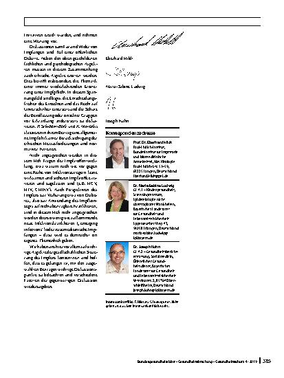 Vorschauseite 3: Impfen neu denken: Ansatzpunkte und Perspektiven einer modernen Impfstrategie