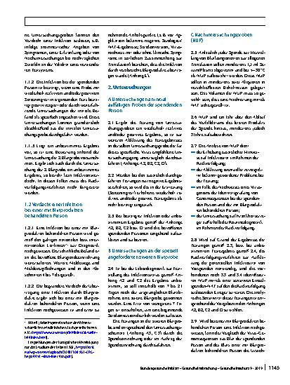 Vorschauseite 2: Verfahren zur Rückverfolgung (Look Back) (gemäß § 19 Transfusionsgesetz)