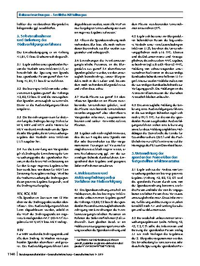 Vorschauseite 3: Verfahren zur Rückverfolgung (Look Back) (gemäß § 19 Transfusionsgesetz)