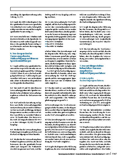 Vorschauseite 4: Verfahren zur Rückverfolgung (Look Back) (gemäß § 19 Transfusionsgesetz)
